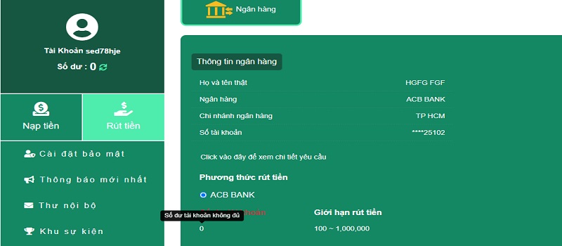 Điều khoản sử dụng khi rút tiền Cwin