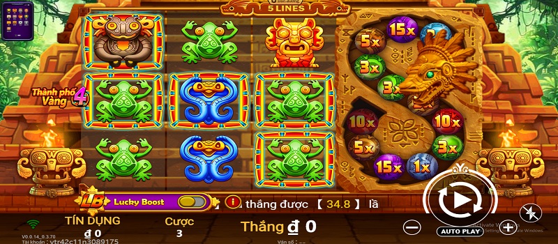 Luật chơi slot game Thành Phố Vàng 4 đúng chuẩn