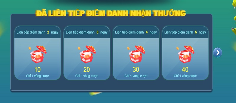 Quy định của sự kiện điểm danh mỗi ngày nhận thưởng mỗi ngày